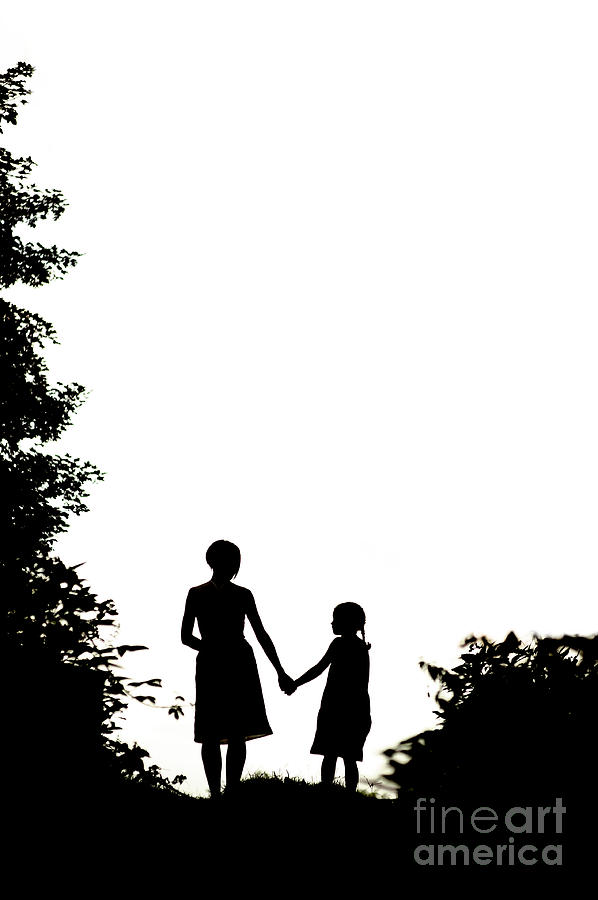 Mother And Daughter Holding Hands Photograph by Lee Avison