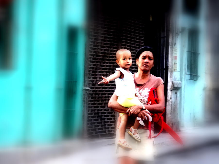 Mother and daughter in Havana Cuba Photograph by Funkpix Photo Hunter