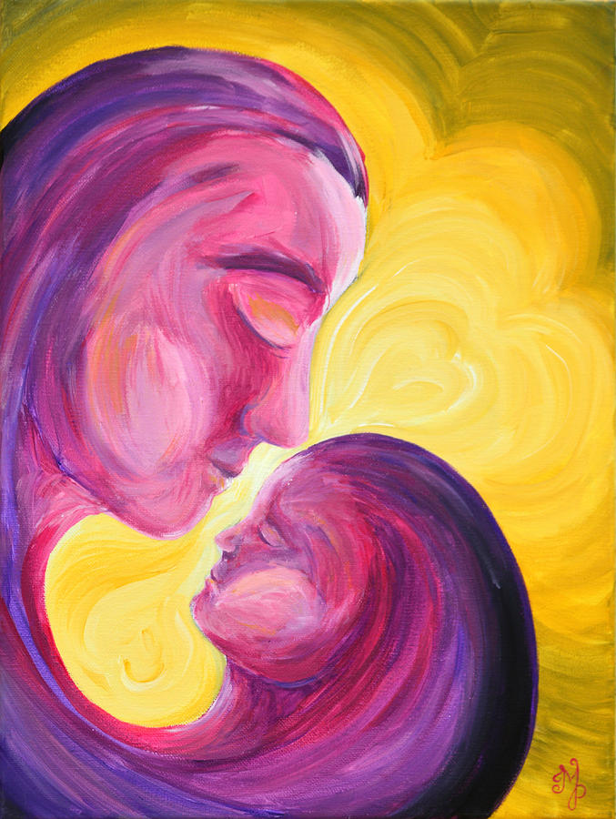 Mother and Child Painting by Meganne Peck