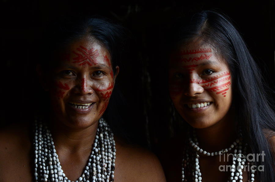Mother And Daughter Of The Amazon Photograph by Bob Christopher
