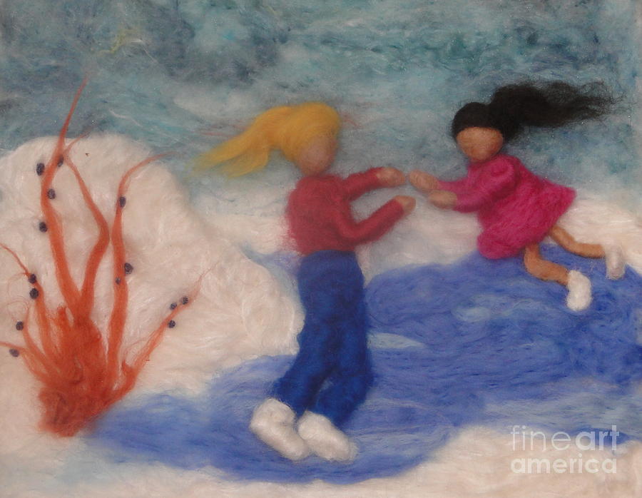 Winter Tapestry - Textile - Mother and Daughter by Rebekah Kee Maya