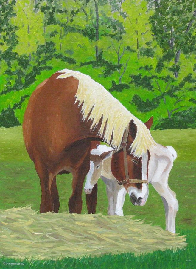 Mother and Son Painting by Barb Pennypacker