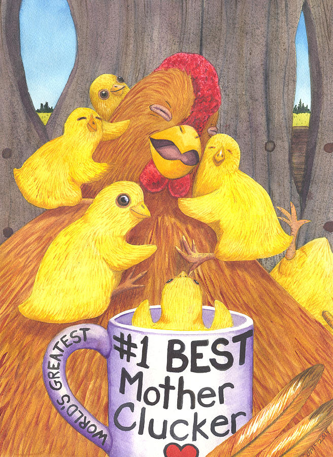 Mother Clucker Painting by Catherine G McElroy