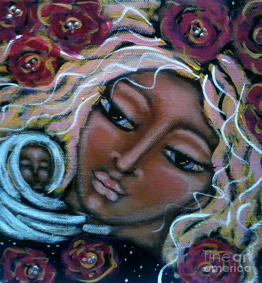 Rose Painting - Mother Divine by Maya Telford