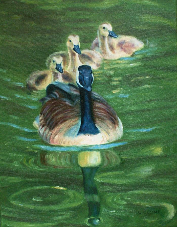 Mother Goose  Painting by Jill Ciccone Pike