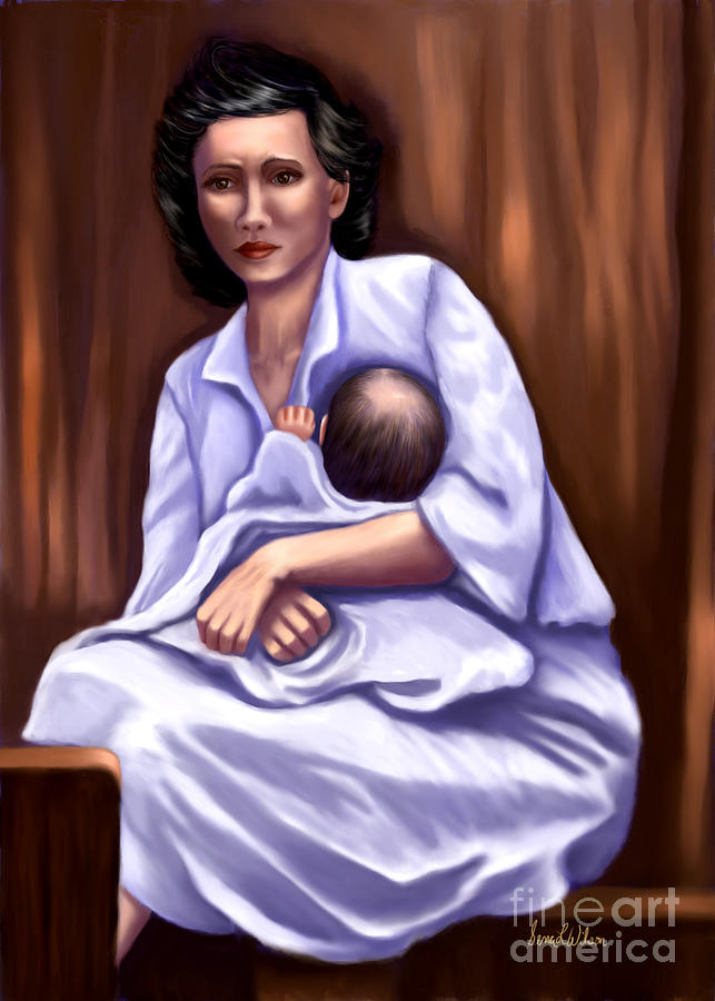 Mother in Distress Painting by Sena Wilson
