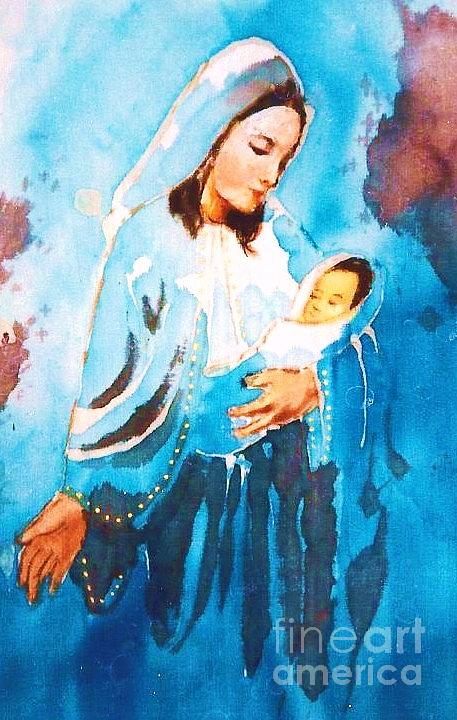 Mother maria Painting by Rose Wang