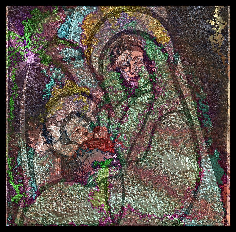 Mother Mary and Christ Digital Art by Mario Carini - Fine Art America