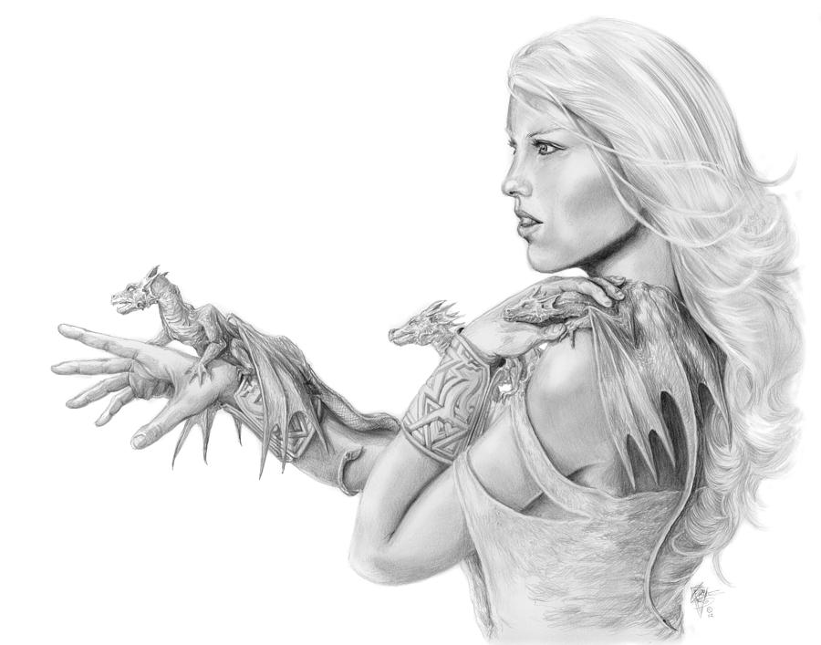 Dragon Digital Art - Mother of Dragons by Rob Carlos