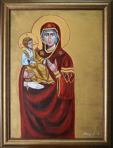 Mother of God Painting by Marija Ristovic | Fine Art America