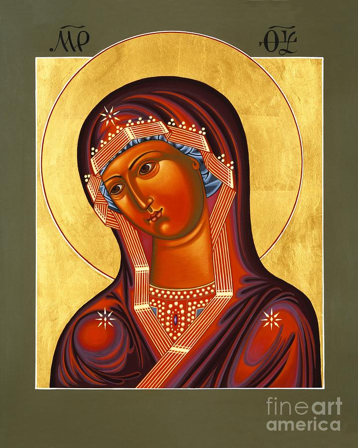Mother of God Similar to Fire 007 Painting by William Hart McNichols