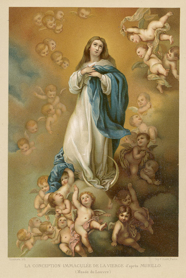 Mother Of Jesus, Depicted Drawing by Mary Evans Picture Library