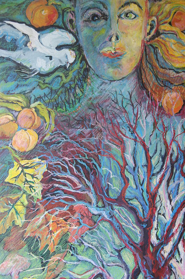 Tree Painting - Mother by Susan Brown    Slizys art signature name