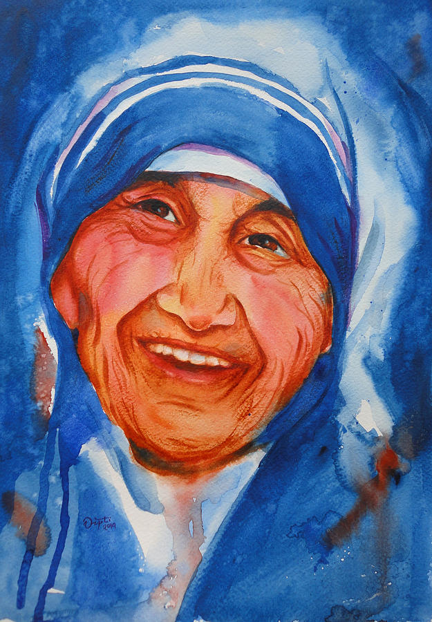 Mother Teresa Painting by Diptimayee Nayak - Fine Art America