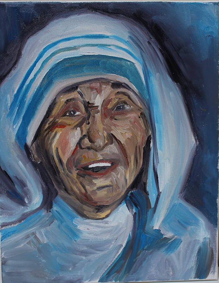 Mother Teresa Painting by Emily Hart - Fine Art America