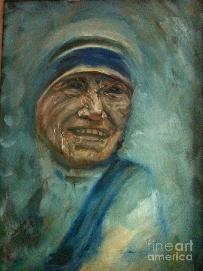 Mother Teresa Painting by Suzanne Reynolds - Fine Art America