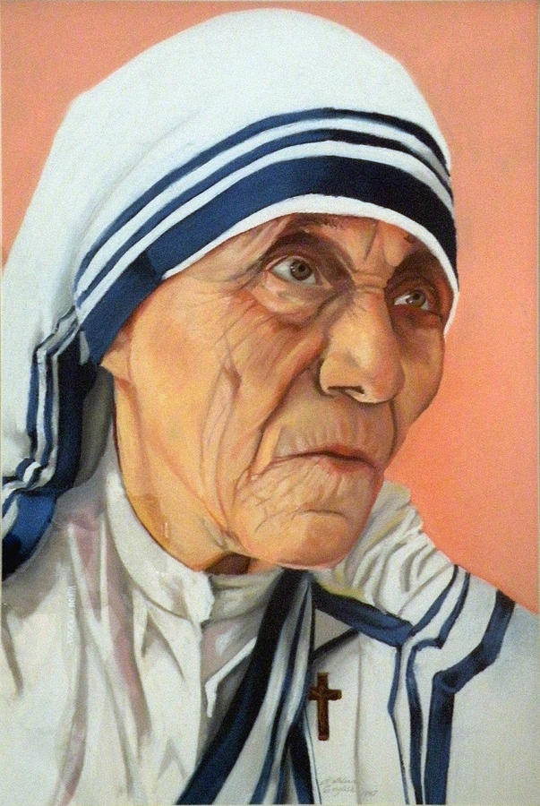 Mother Theresa Drawing by Kathleen English-Barrett | Fine Art America