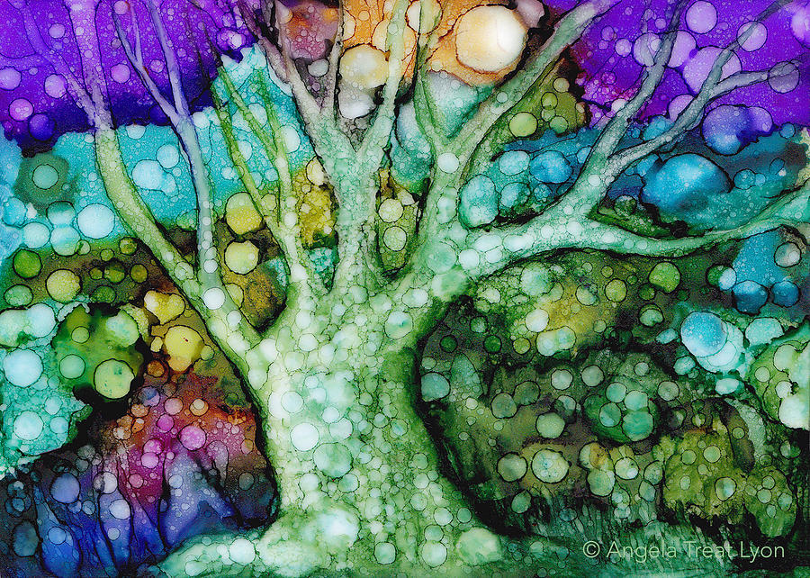 Mother Tree Painting by Angela Treat Lyon