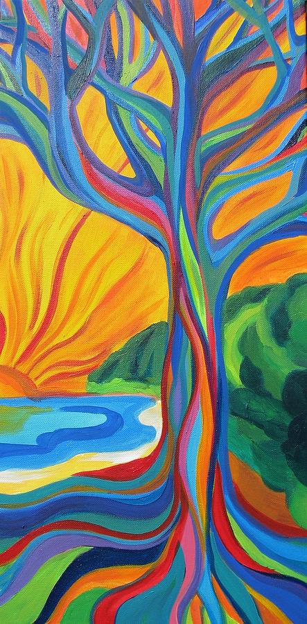Mother Tree Painting by Kelly Simpson Hagen