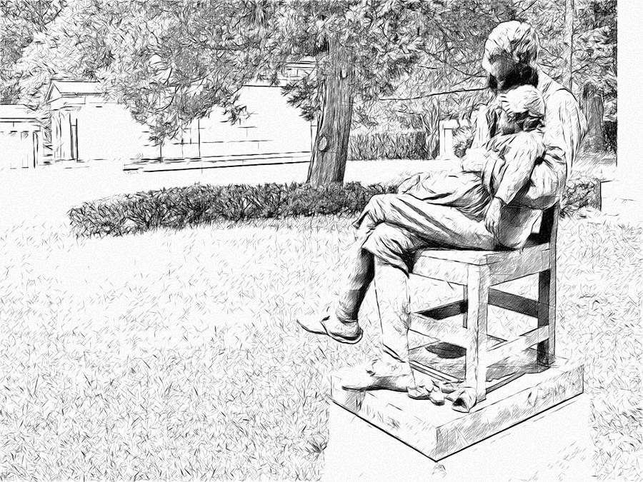 Motherless Sculpture by George Anderson Lawson Digital Art by Digital Photographic Arts