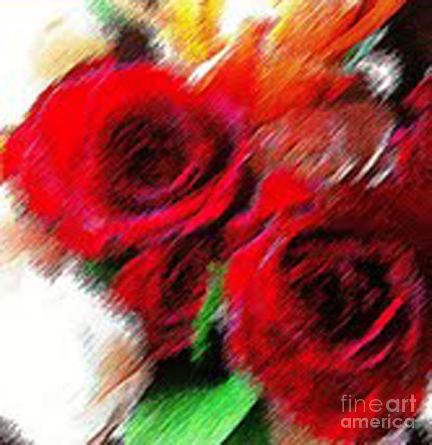 Mothers Day Roses 2 Digital Art by Gayle Price Thomas