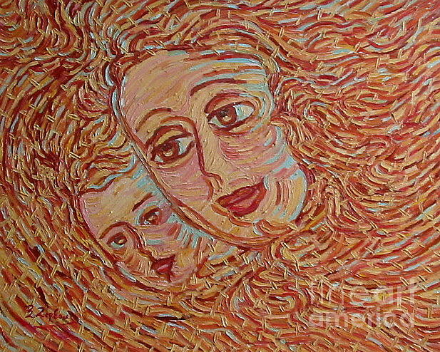 Mother's love Painting by Xanthie Zervou