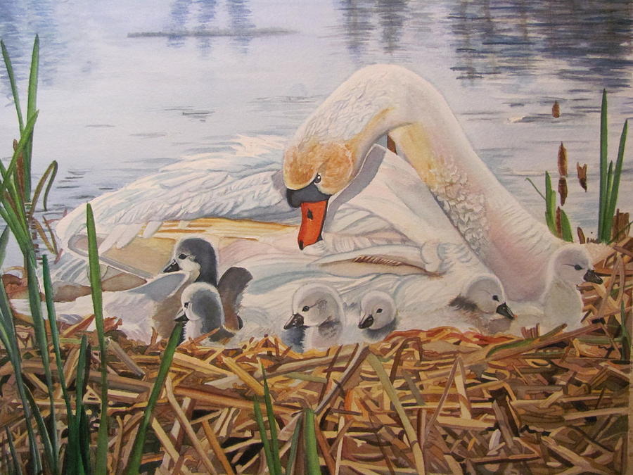 Wildlife Painting - Mothers Pride by Karen Park