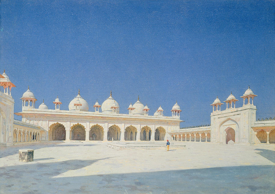 Vasili Vasilievich Vereshchagin Painting - Moti Masjid, Agra by Vasili Vasilievich Vereshchagin