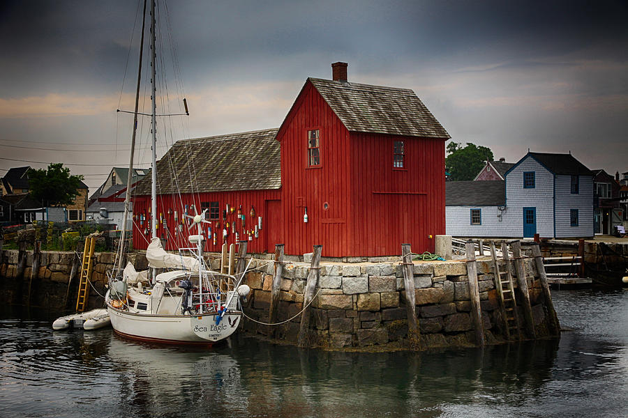 Boat Photograph - Motif 1 - Rockport Harbor by Stephen Stookey