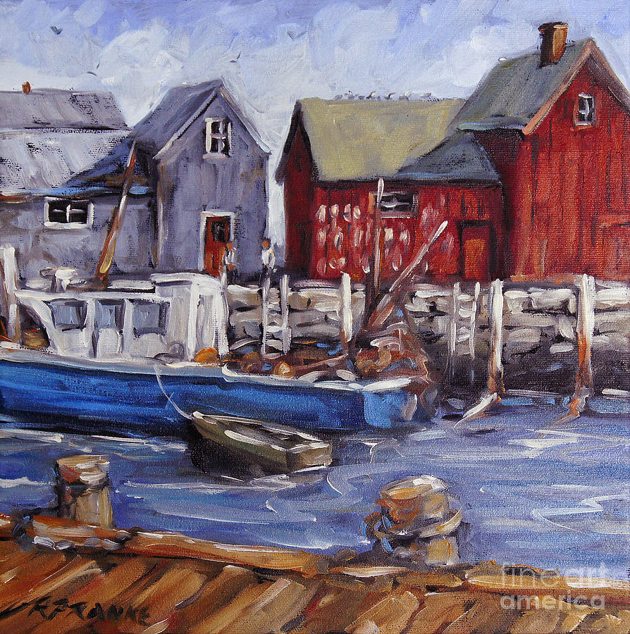 Motif I - Wharf Scene  Painting by Richard T Pranke