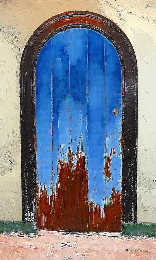Motley Door Painting by RC DeWinter
