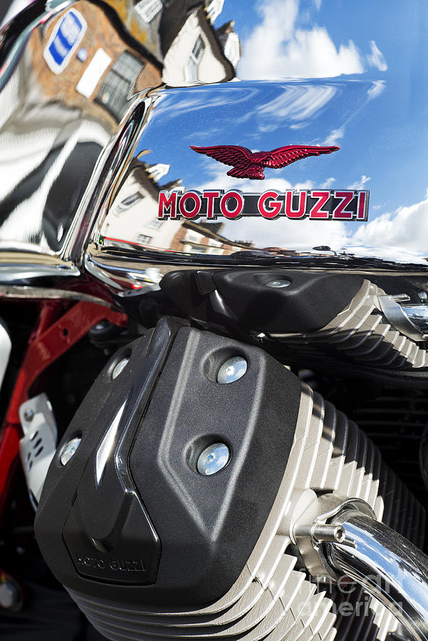 Motorcycle Photograph - Moto Guzzi V7 Racer Abstract by Tim Gainey
