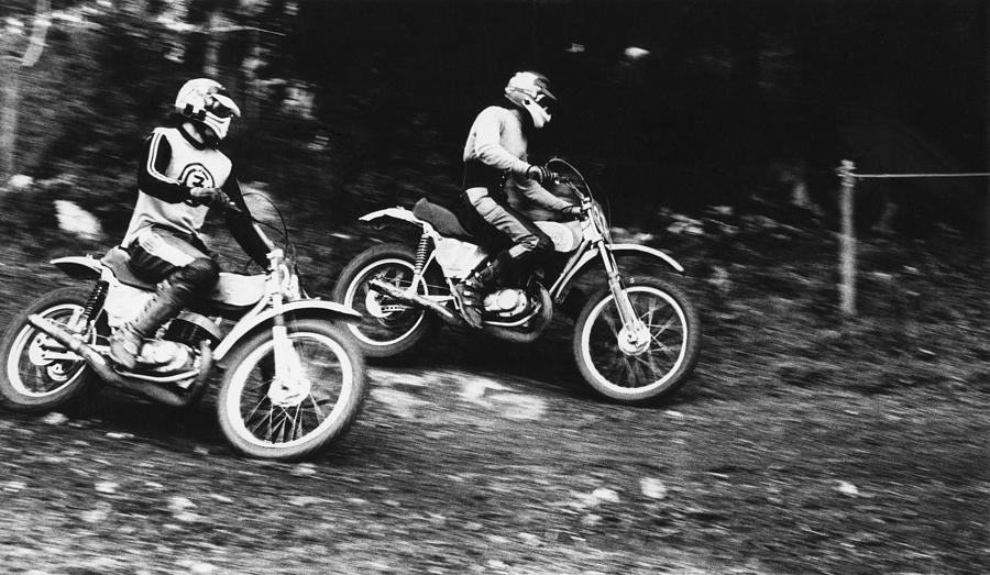 Motocross 1975 Photograph by Dragan Kudjerski