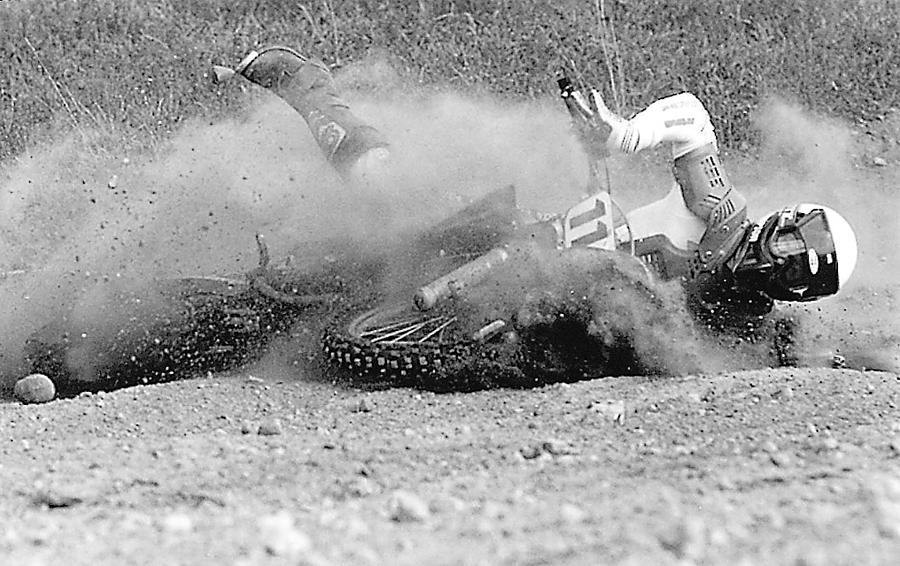 Motocross Wipeout Photograph by Steve Somerville