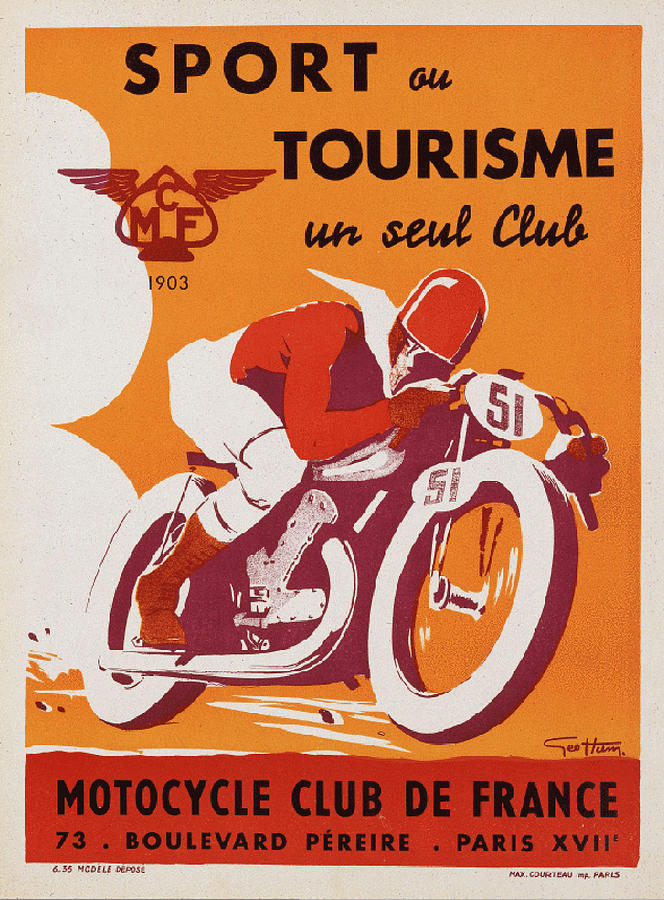 Motocycle Club de France Photograph by Georgia Clare