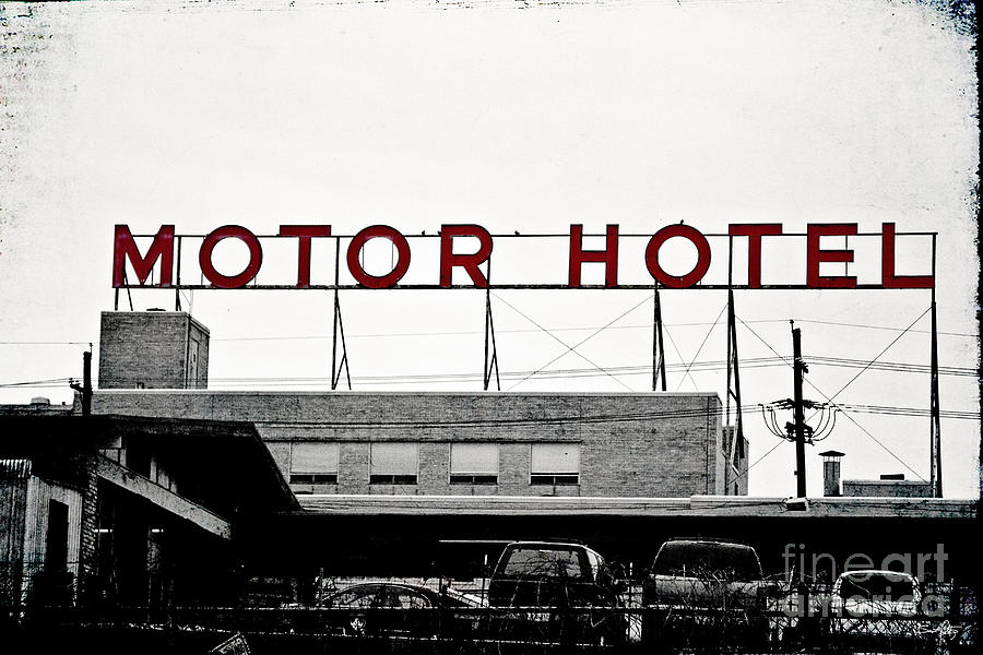 Car Photograph - Motor Hotel by Scott Pellegrin