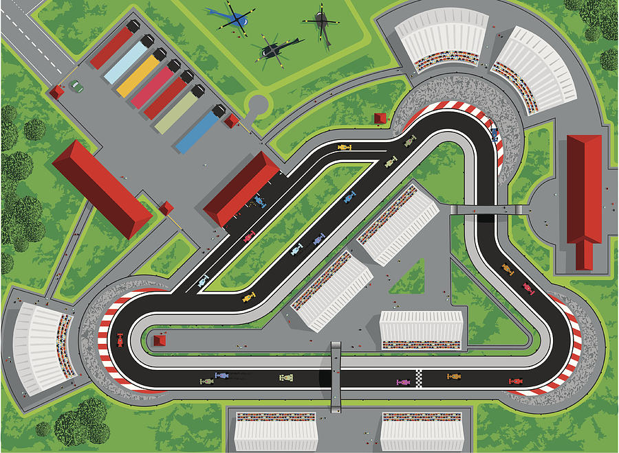 Motor Race Drawing by Jameslee1