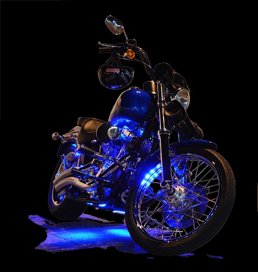 Motorcycle Glow Photograph