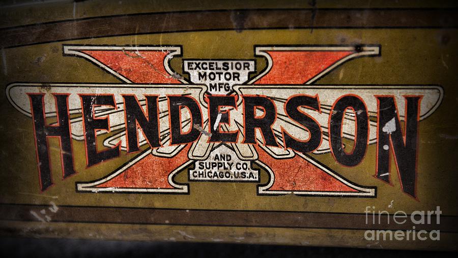 Motorcycle - Henderson Gas Tank Photograph by Paul Ward