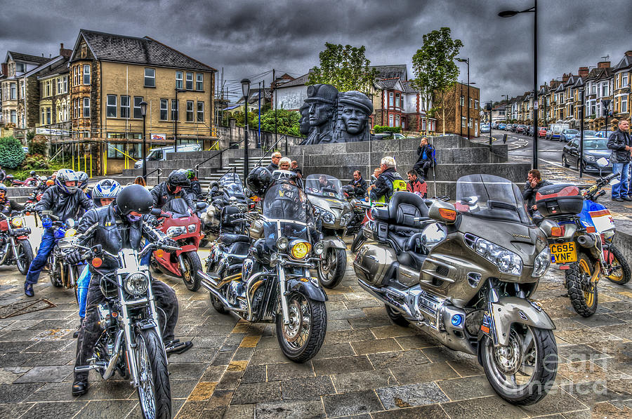 Transportation Photograph - Motorcycle Rally 3 by Steve Purnell