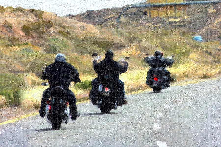 Motorcycle Road Trip  Digital Art by Gravityx9  Designs