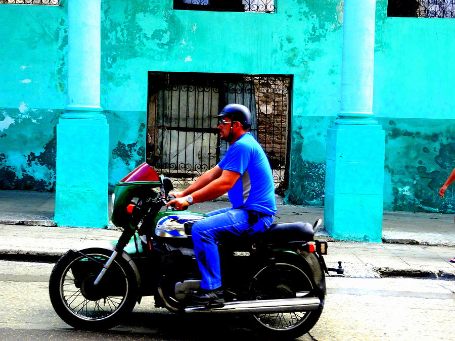 Motorcycling Cuba  Photograph by Funkpix Photo Hunter