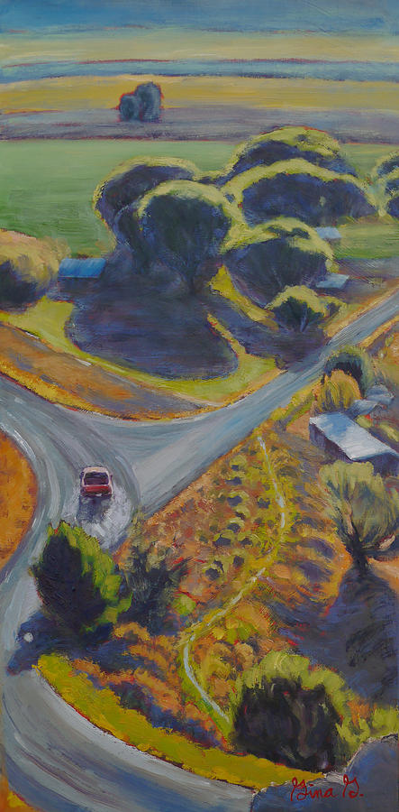 Motoring Through Shavano  Painting by Gina Grundemann