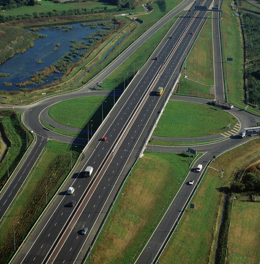 Motorway Interchange Photograph by Skyscan/science Photo Library