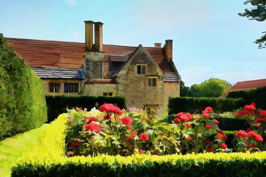 Mottistone Manor Rose Garden Photograph by Ron Harpham