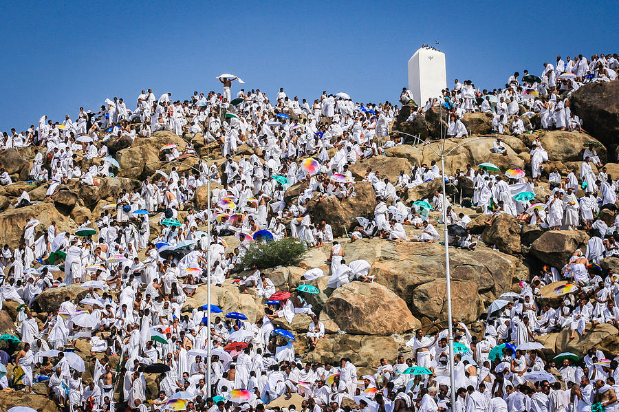 Mount Arafat during Hajj Photograph by Omar Chatriwala