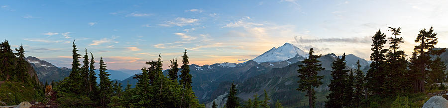 Mount Baker Panorama from Artist Point Photograph by Michael Russell