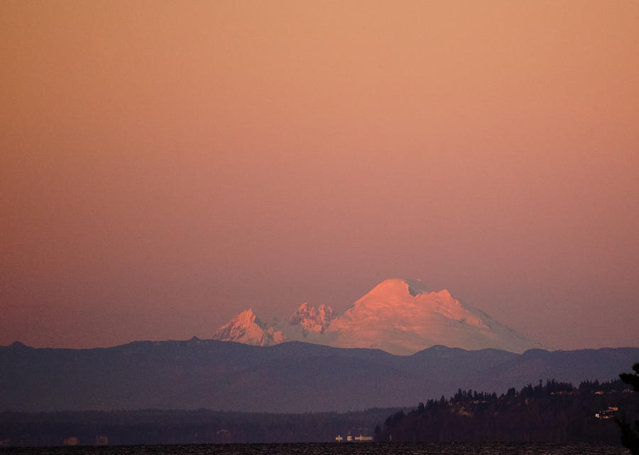 Mount Baker This Evening Photograph by Ronda Broatch