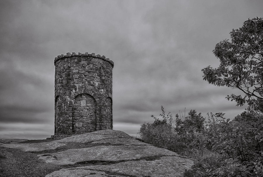 Mount Battie Tower Photograph by Guy Whiteley
