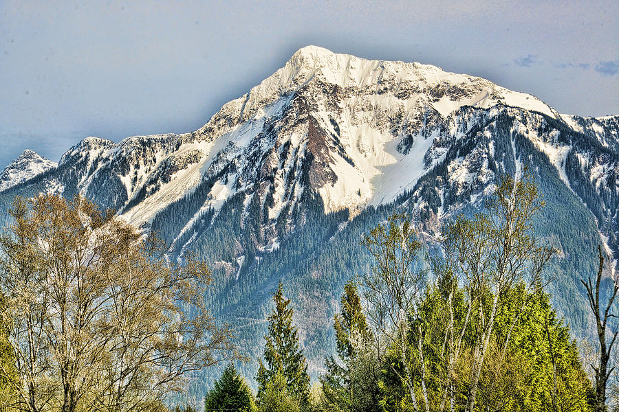 Mount Cheam in the Upper Fraser Valley Spring Photograph by Lawrence Christopher